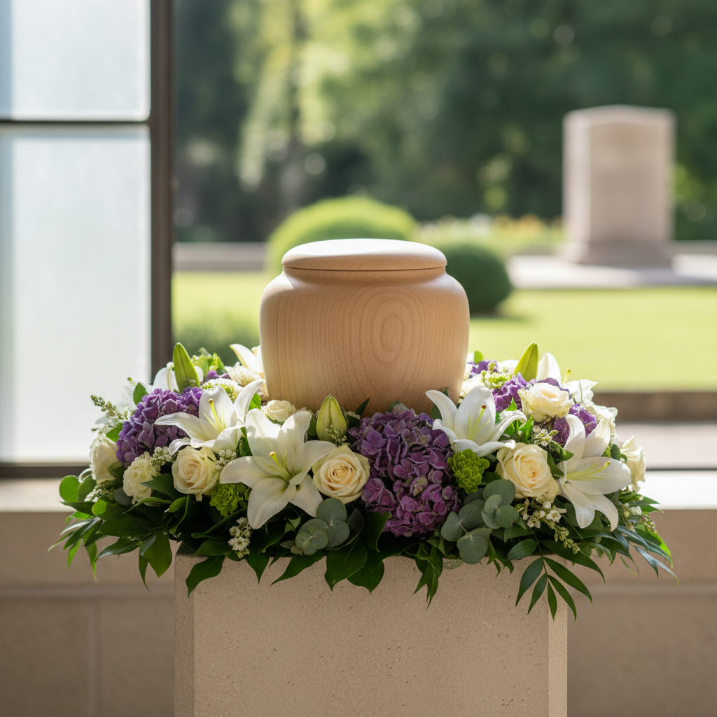 Cremação tem coroa de flores: entenda como homenagear com respeito e significado