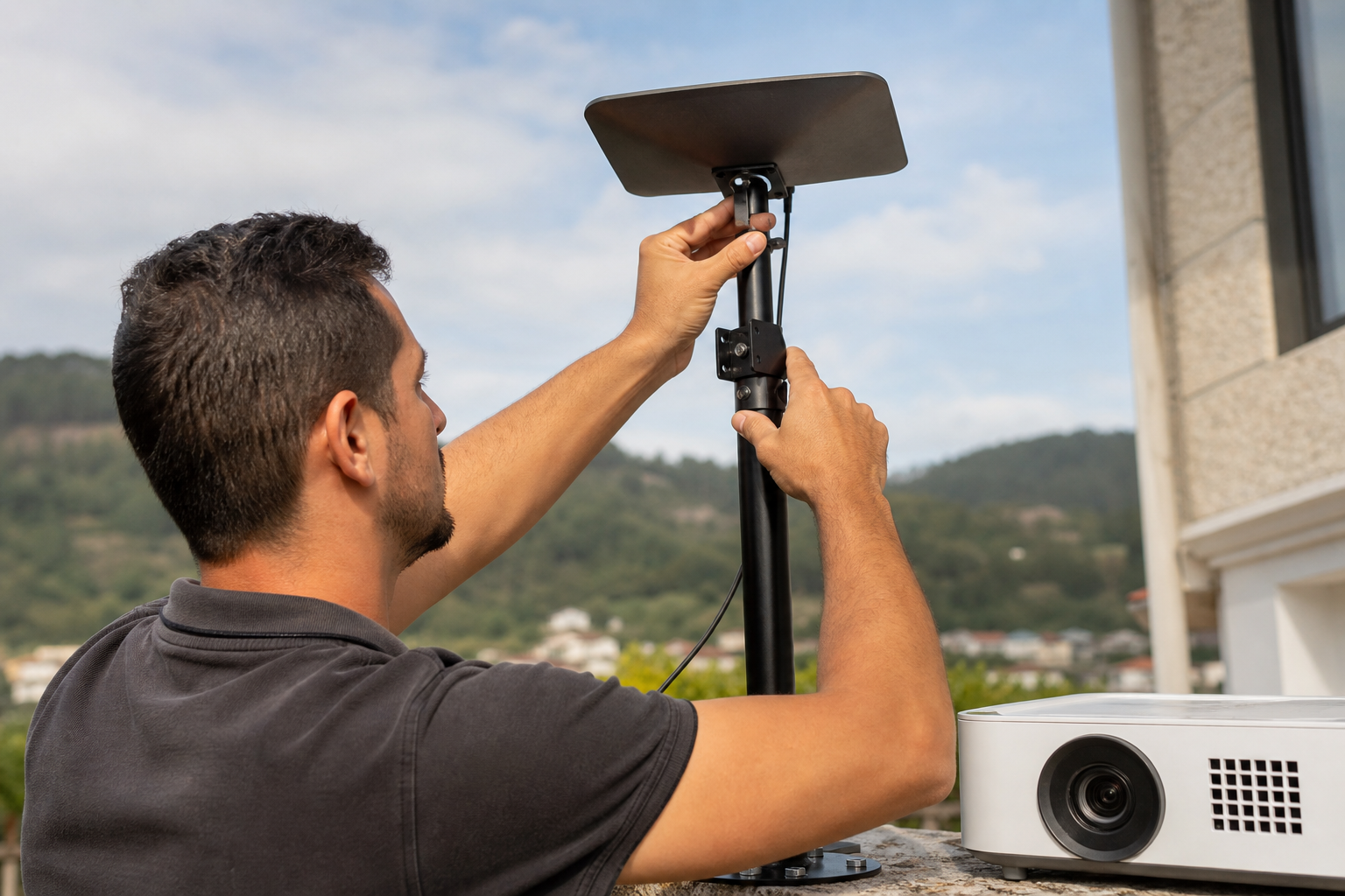 Antena digital para projetor: como escolher o modelo ideal para sua instalação — Instalação e posicionamento para melhor recepção