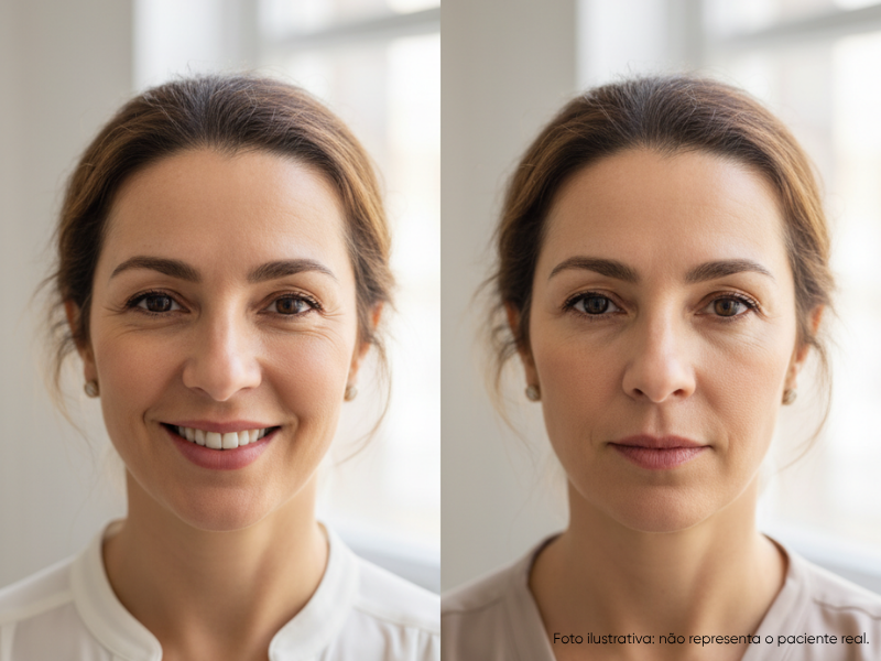 Antes e depois de nariz caído: o que esperar com a rinoplastia — Antes e depois de nariz caído: sinais que indicam a necessidade de tratamento