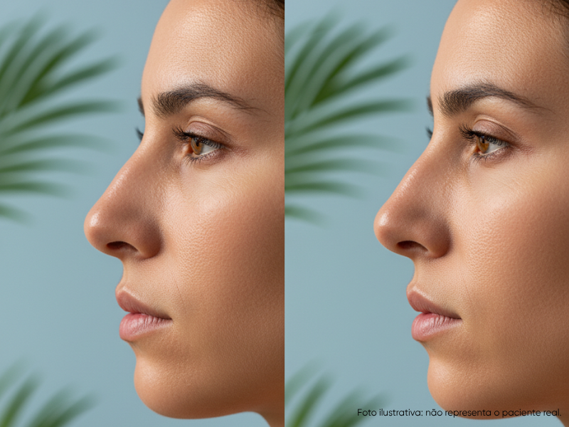 Antes e depois de nariz caído: o que esperar com a rinoplastia — Rinoplastia estruturada: a abordagem cirúrgica para o nariz caído