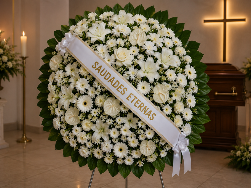 O que escrever na coroa de flores: guia para uma homenagem com significado